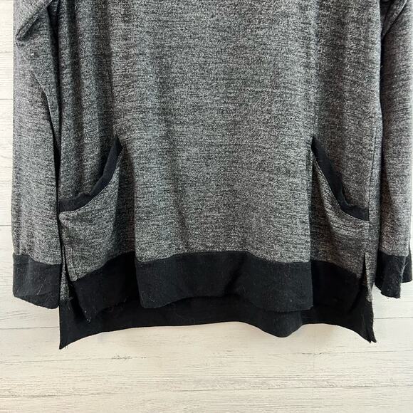 Heather Gray Long Sleeve Pullover Pocket Tunic Size XL - Picture 4 of 9